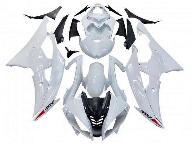 Online Blanco Brillante Kits Carenados Moto Yamaha YZF R6 2008-2016