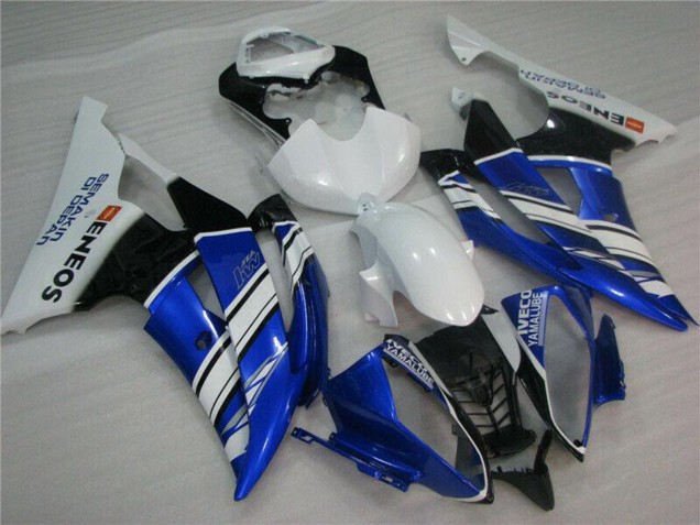 Online Blanco Azul Negro ENEOS Semakin Didepan Carenado Moto Yamaha YZF R6 2008-2016