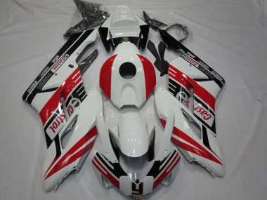Online Blanco Rojo Negro Brillante Castrol 9 Carenado Moto Honda CBR1000RR 2004-2005