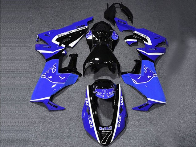 Online Azul Blanco Negro Brillante Toro Carenado Moto Honda CBR1000RR 2017-2023