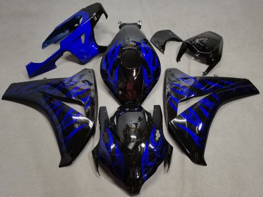 Online Negro Brillante Azul Llama Carenado Moto Honda CBR1000RR 2008-2011