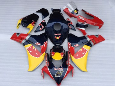 Online Azul Oscuro Amarillo Rojo Bull Carenado Moto Honda CBR1000RR 2008-2011