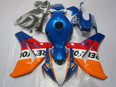 Online Naranja Blanco Rojo Azul Repsol Carenado Moto Honda CBR1000RR 2008-2011