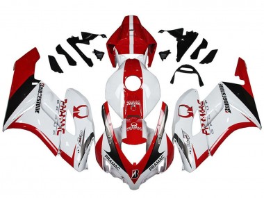 Online Blanco Rojo Negro Brillante Pramac Bridgestone Carenado Moto Honda CBR1000RR 2004-2005
