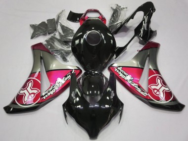Online Rosa Gris Negro Brillante Carenado Moto Honda CBR1000RR 2008-2011