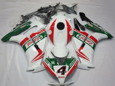Online Blanco Rojo Verde Castrol 4 Carenado Moto Honda CBR1000RR 2012-2016