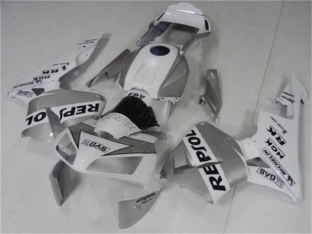 Online Blanco Plata Negro Repsol Carenados Moto Honda CBR600RR 2003-2004