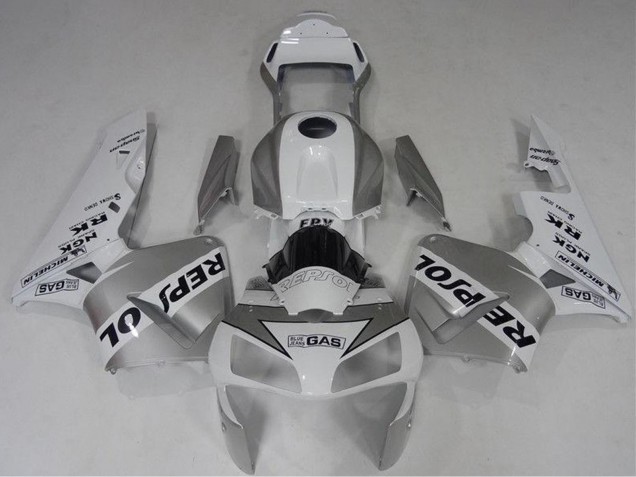 Online Blanco Plata Negro Repsol Carenados Moto Honda CBR600RR 2003-2004