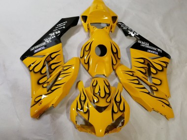 Online Amarillo Negro Llama Carenado Moto Honda CBR1000RR 2012-2016