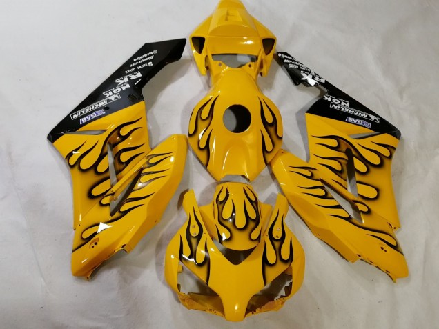 Online Amarillo Negro Llama Carenado Moto Honda CBR1000RR 2012-2016