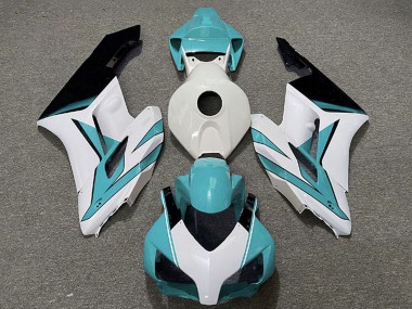 Online Blanco Cian Azul Negro Brillante Carenado Moto Honda CBR1000RR 2004-2005