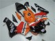 Online Naranja Blanco Rojo Negro Brillante Repsol Kits Carenados Moto Honda CBR600RR 2003-2004