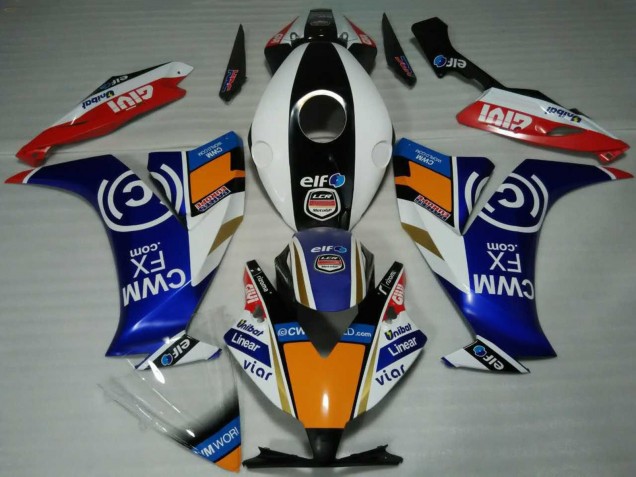 Online Blanco Azul Naranja Rojo Negro Elf Carenado Moto Honda CBR1000RR 2012-2016