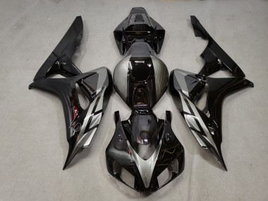 Online Plata Negro Brillante Carenado Moto Honda CBR1000RR 2006-2007