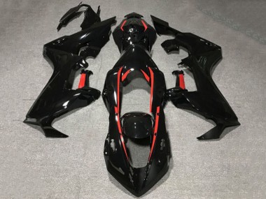 Online Negro Brillante Rojo Línea Carenado Moto Honda CBR1000RR 2017-2023