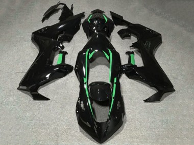 Online Negro Brillante Verde Bosque Línea Carenado Moto Honda CBR1000RR 2017-2023