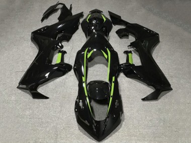 Online Negro Brillante Verde Lima Línea Carenado Moto Honda CBR1000RR 2017-2023
