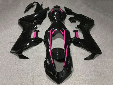 Online Negro Brillante Rosa Línea Carenado Moto Honda CBR1000RR 2017-2023