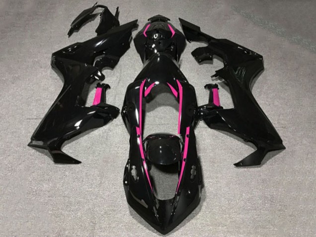 Online Negro Brillante Rosa Línea Carenado Moto Honda CBR1000RR 2017-2023
