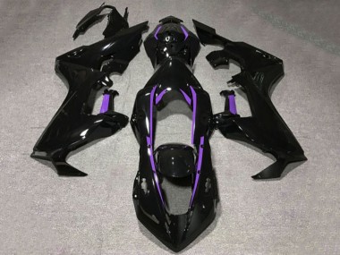 Online Negro Brillante Púrpura Línea Carenado Moto Honda CBR1000RR 2017-2023