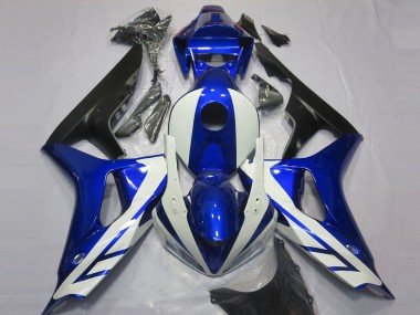 Online Azul Blanco Negro Mate Carenados Moto Honda CBR1000RR 2006-2007