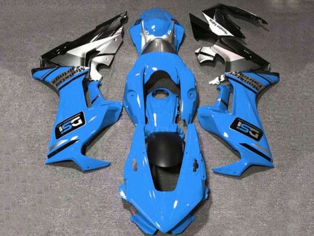 Online Azul Blanco Plata Negro Brillante DSI Carenado Moto Honda CBR1000RR 2017-2023
