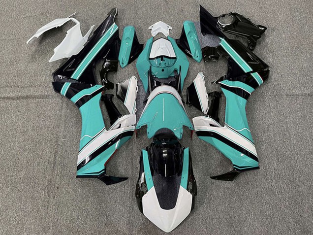 Online Blanco Cian Azul Negro Brillante Carenado Moto Honda CBR1000RR 2017-2023