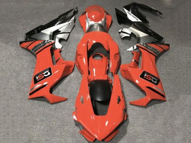 Online Naranja Blanco Plata Negro Brillante DSI Carenado Moto Honda CBR1000RR 2017-2023