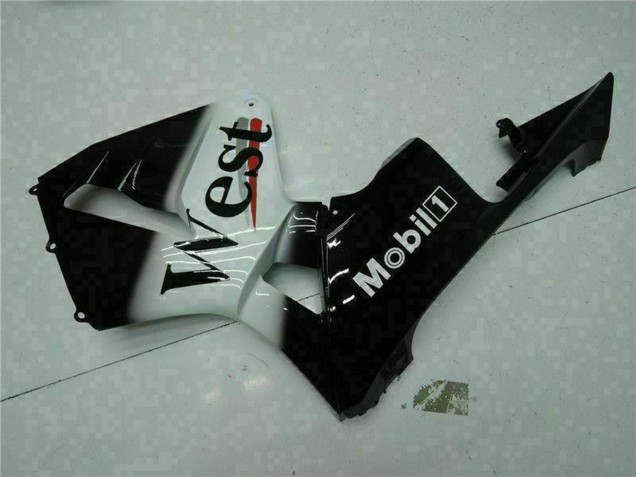 Online Negro Brillante Blanco West Mobil Carenado Moto Honda CBR600RR 2003-2004