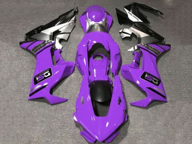 Online Púrpura Blanco Plata Negro Brillante DSI Carenado Moto Honda CBR1000RR 2017-2023