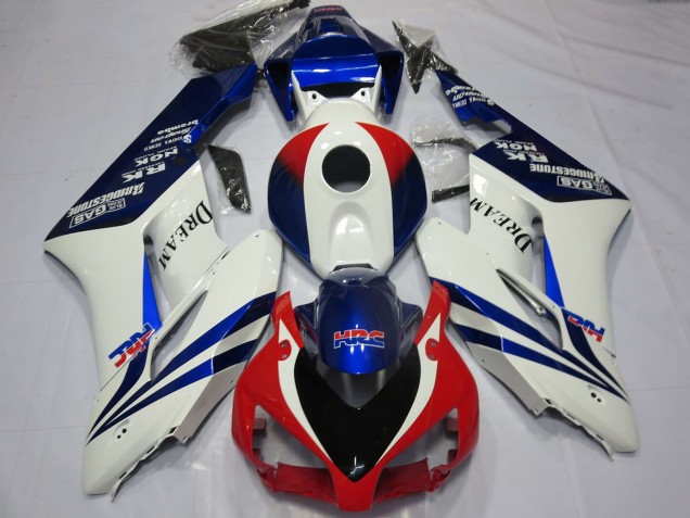 Online Blanco Azul Rojo HRC OEM Estilo Dream Carenado Moto Honda CBR1000RR 2004-2005