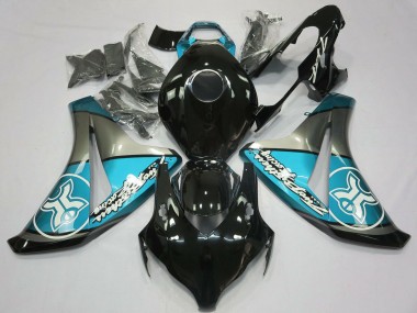 Online Azul Claro Gris Negro Brillante Carenado Moto Honda CBR1000RR 2008-2011