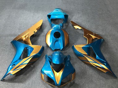 Online Azul Claro Oro Carenado Moto Honda CBR1000RR 2006-2007