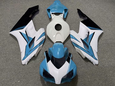 Online Azul Claro Blanco Negro Brillante Carenado Moto Honda CBR1000RR 2004-2005