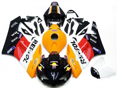 Online Naranja Blanco Rojo Negro Brillante Repsol Kits Carenados Moto Honda CBR1000RR 2004-2005