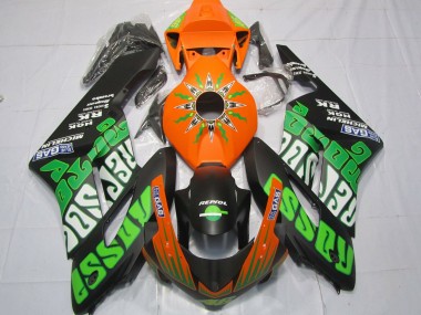Online Naranja Verde Negro Mate Rossi Carenado Moto Honda CBR1000RR 2004-2005