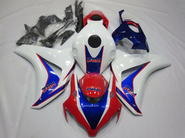 Online Blanco Azul Rojo HRC OEM Estilo Carenado Moto Honda CBR1000RR 2008-2011