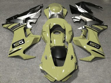 Online Olive Blanco Plata Negro Brillante DSI Carenado Moto Honda CBR1000RR 2017-2023