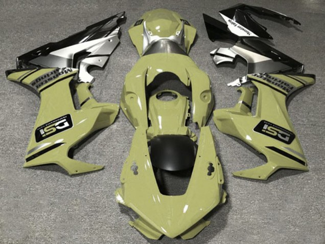 Online Olive Blanco Plata Negro Brillante DSI Carenado Moto Honda CBR1000RR 2017-2023