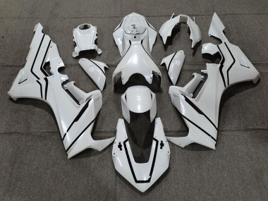 Online Blanco Perla Negro Línea Carenado Moto Honda CBR1000RR 2017-2023