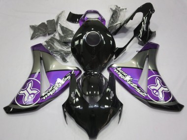 Online Púrpura Gris Negro Brillante Carenado Moto Honda CBR1000RR 2008-2011
