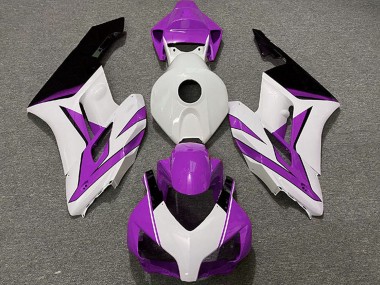 Online Blanco Púrpura Negro Brillante Carenado Moto Honda CBR1000RR 2004-2005