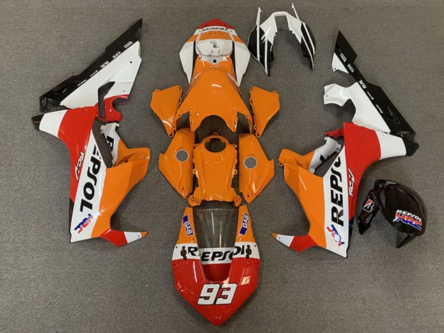 Online Blanco Naranja Rojo Negro Carrera Repsol 93 Carenado Moto Honda CBR1000RR 2017-2023