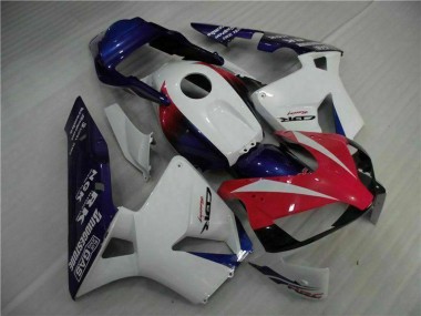 Online Blanco Rojo Azul Carenados Moto Honda CBR600RR 2003-2004