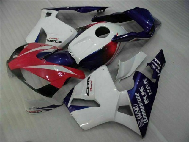 Online Blanco Rojo Azul Carenados Moto Honda CBR600RR 2003-2004