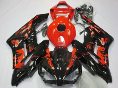 Online Rojo Negro Brillante Le Mis Carenado Moto Honda CBR1000RR 2004-2005