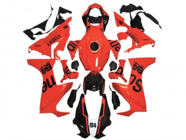 Online Rojo Negro Brillante Street Flava Carenado Moto Honda CBR1000RR 2017-2023