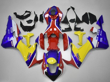 Online Blanco Rojo Azul Amarillo HRC Carenado Moto Honda CBR1000RR 2017-2023