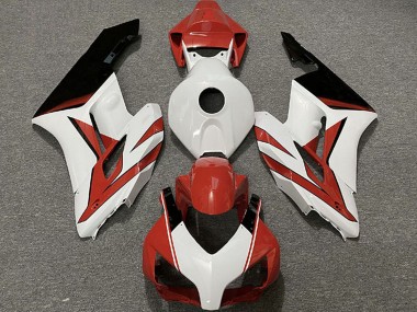 Online Blanco Rojo Negro Brillante Carenado Moto Honda CBR1000RR 2004-2005