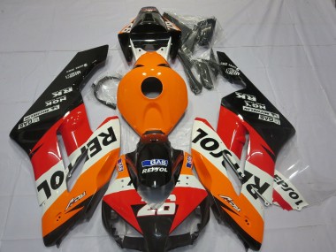 Online Naranja Blanco Rojo Negro Brillante Repsol 26 Carenado Moto Honda CBR1000RR 2004-2005